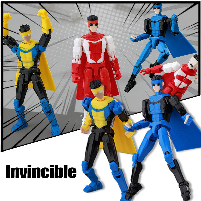 Lucky 13 Invincible Action Figure 3D พิมพ์ T13 Mark Greyson Move Jointed ของเล่นสําหรับของขวัญเด็ก