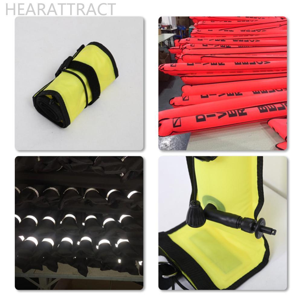 HEARATTRACT SMB 1.2 M/1.5 M/1.8 M ดําน้ํา Inflatable Buoy การมองเห็นความปลอดภัยดําน้ํา SMB พื้นผิวสั