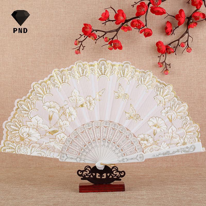 PND Art Craft ของขวัญสไตล์จีนพัดลมพับ Dance คอสเพลย์มือถือแฟนหน้าแรกงานแต่งงานตกแต่ง Photograph Prop