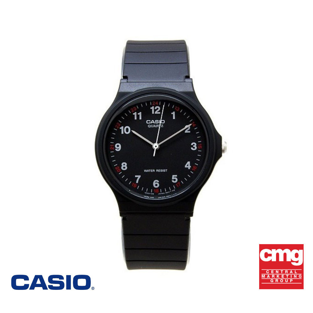 CASIO นาฬิกาข้อมือ CASIO รุ่น MQ-24-1BLDF วัสดุเรซิ่น สีดำ