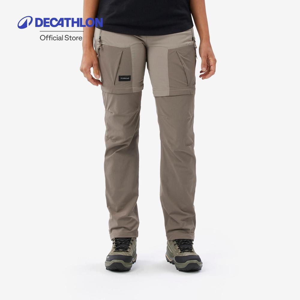 Decathlon Women'S Mountain Trekking 2-In-1 Zip-Off Trousers Mt500 กางเกงเดินป่าถอดขาได้ 2-In-1 ผู้หญ
