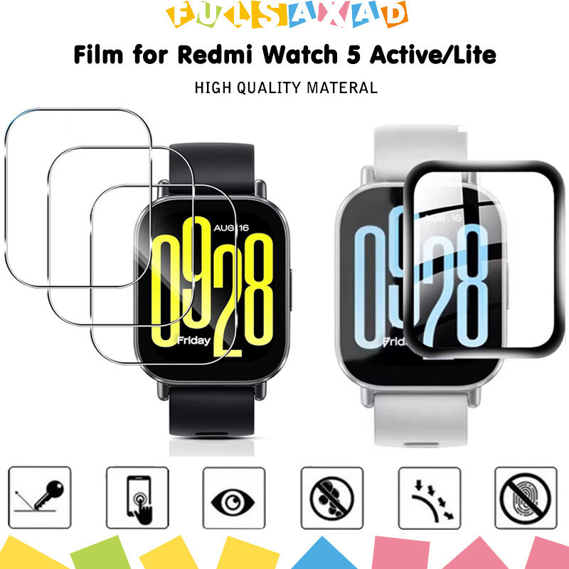 3D ฟิล์มกระจกนิรภัย for Redmi Watch 5 Active อุปกรณ์ฟิล์มป้องกันหน้าจอ for Smartwatch Mi Watch 5 Lite – โปรปัง