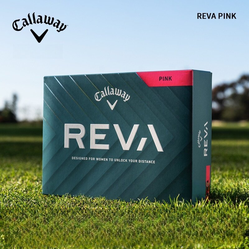 บอลกอล์ฟ Callaway REVA Larger Core Two-Layer พื้นผิวนุ่ม สัมผัสเยี่ยม สำหรับสุภาพสตรี