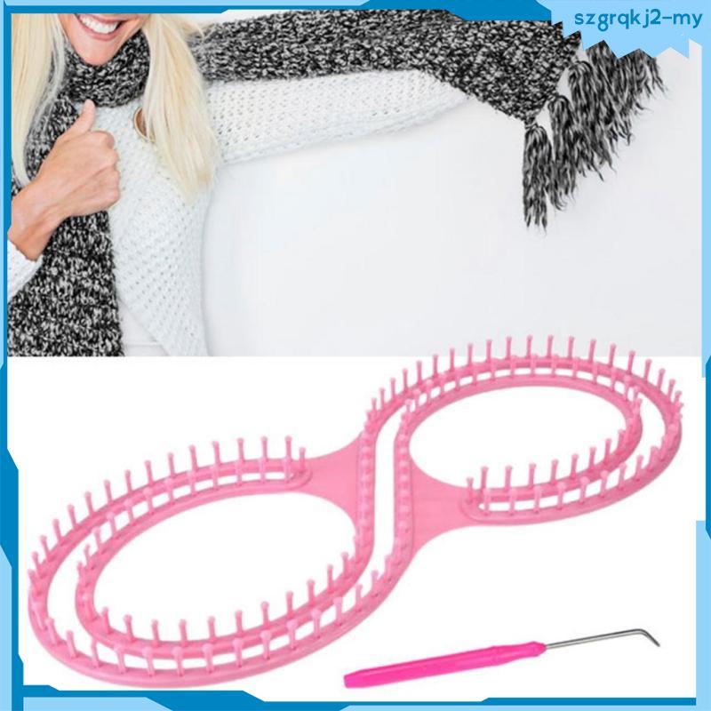 [SzgrqkjefMY] 8 รูปร่างถัก Loom ชุด Handmade ผ้าพันคอ Knitter หัตถกรรมอเนกประสงค์น้ําหนักเบาสาน Loom