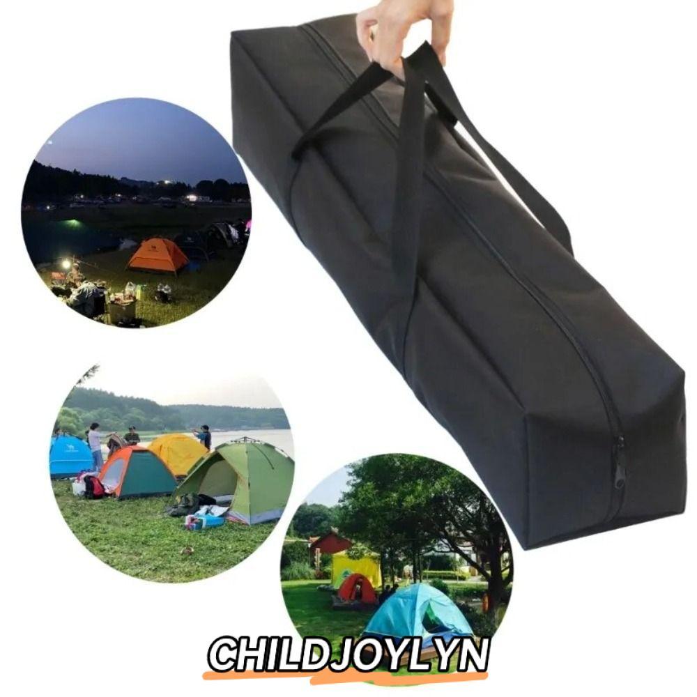 CHILDJOYLYN กระเป๋าเสาหลังคา, กระเป๋าเก็บเต็นท์กันน้ําผ้าใบ, กระเป๋าเก็บอุ้งเท้าเต็นท์ความจุขนาดใหญ่ที่ทนทานแคมป์ปิ้ง