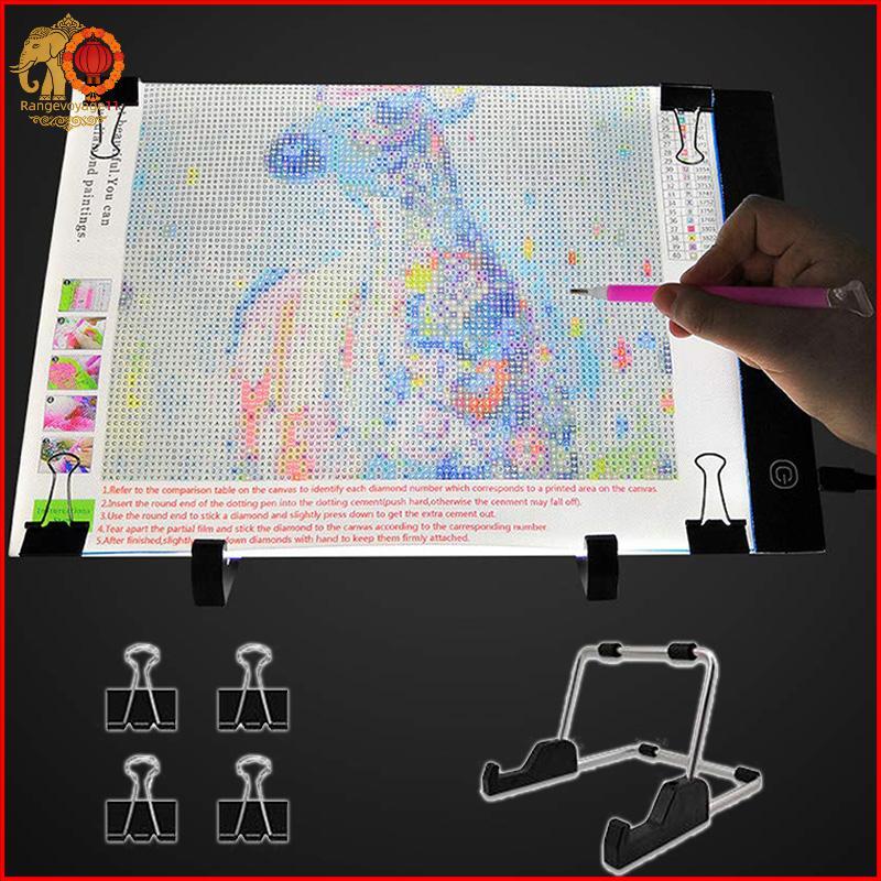 [RG1] แผ่นรองไฟ LED A4 สําหรับชุดเครื่องมือบอร์ดไฟปักเพชร 5D [th]