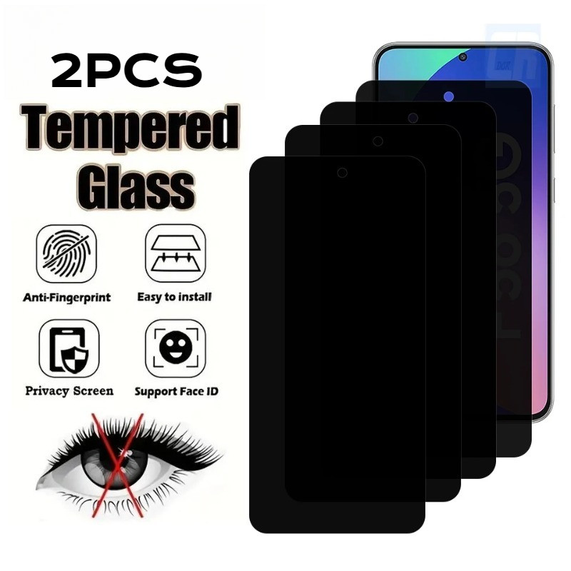 SAMSUNG 2PCS Ultra HDกระจกนิรภัยสําหรับSamsung Galaxy F62 F56 F55 F54 F42 F41 Anti Spyล้างฟิล์มความเ