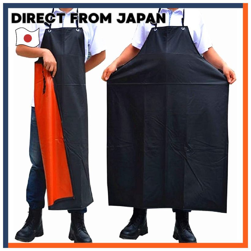 Waterproof Apron Durable Full Coverage Work Apron Black