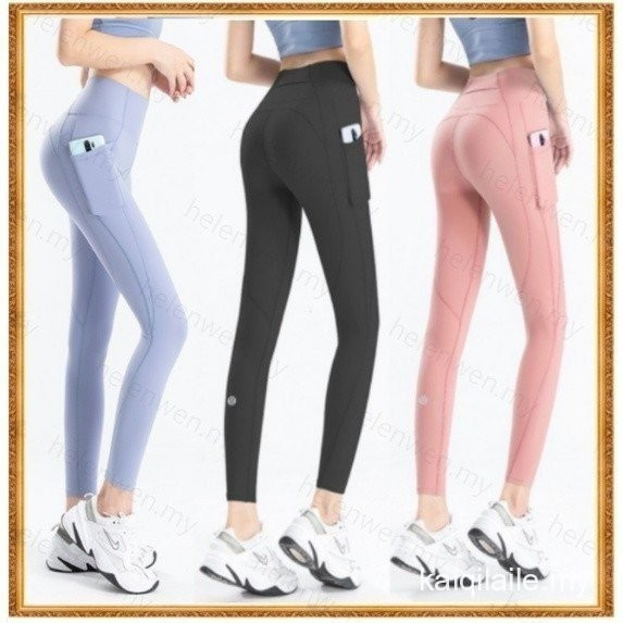 [Lululemon] กางเกงโยคะกางเกงขายาว Slim พร้อมกางเกงกระเป๋ายกสะโพก CK005 FVTCT QZK 13BN NQ7F YVVA