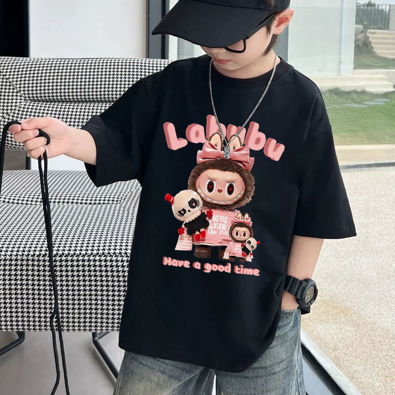 CODReady Stock Christmas T Shirt Kids Baju Labubu Xmas Boy Girl Oversize Short Sleeve 100 Cotton Cre