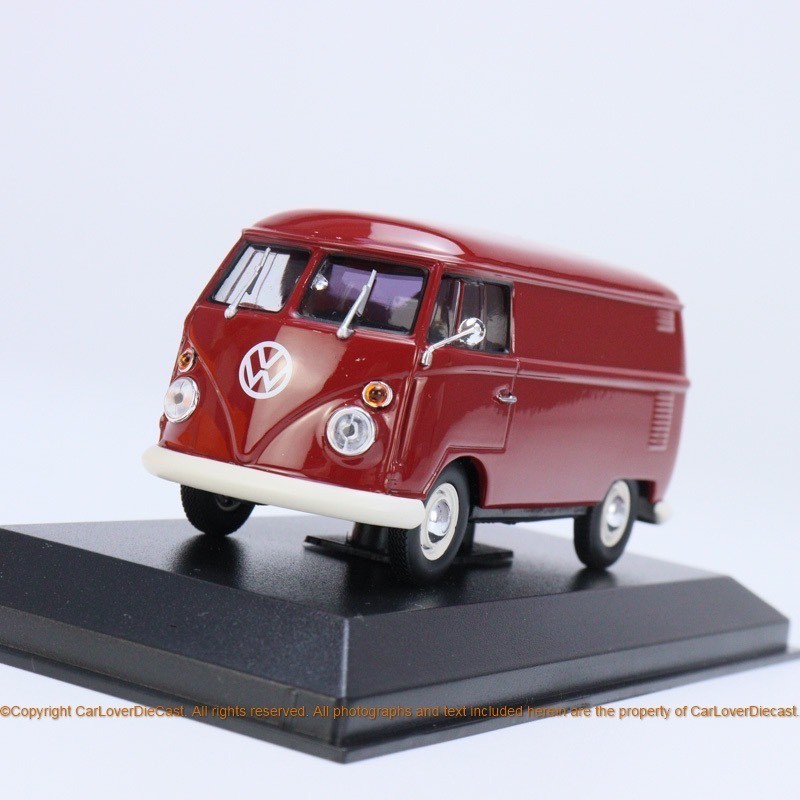 MINICHAMPS/Mini Cut 1: 43 VOLKSWAGEN VOLKSWAGEN T1 KASTENWAGEN-1963-DARK RED Deep RED Alloy Enclosed