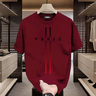 LABZAA เสื้อยืดแขนสั้นคอกลม วินเทจฟอกน้ำ Oversized ลวดลายแฟชั่น ระบายอากาศ ผ้าฝ้าย 100% YG2770