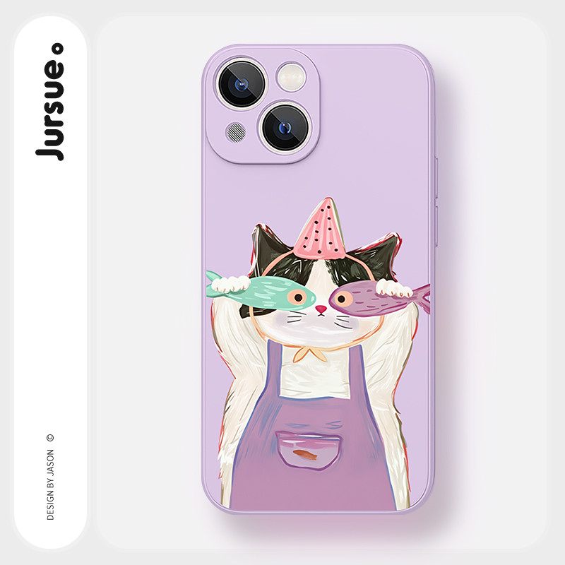JURSUE เคสไอโฟน เคสนุ่มกันกระแทกมีสไตล์ตลก ศิลปะนามธรรม เคสโทรศัพท์ for iPhone 17 Air 16 15 14 13 12 11 Pro Max SE 2020 X XR XS 8 7 Plus พลัส MZ50380