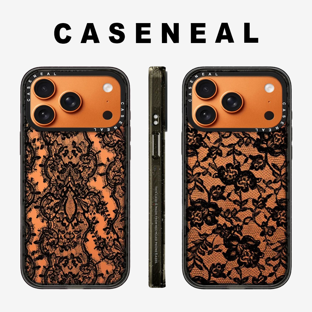 Drop proof โปร่งใส CASENEAL เคสโทรศัพท์ใสสําหรับ iPhone 17ProMax 17pro 17 16promax 16 15promax 14promax 13promax ลูกไม้น่ารักเคสแข็งอะคริลิค iPhone 13 กรณีคุณภาพสูง