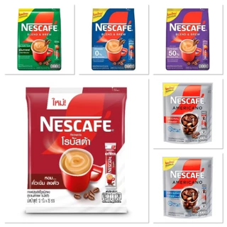 Nescafe Blend & Brew 3อิน1 กาแฟ โรบัสต้า 25 ซอง และ เอสเปรสโซ่ 27 ซอง