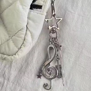 [Lucky Star Melody] จี้โซ่โทรศัพท์องค์ประกอบเพลง Gubon Chain Card Book พวงกุญแจ Star Hanging Chain