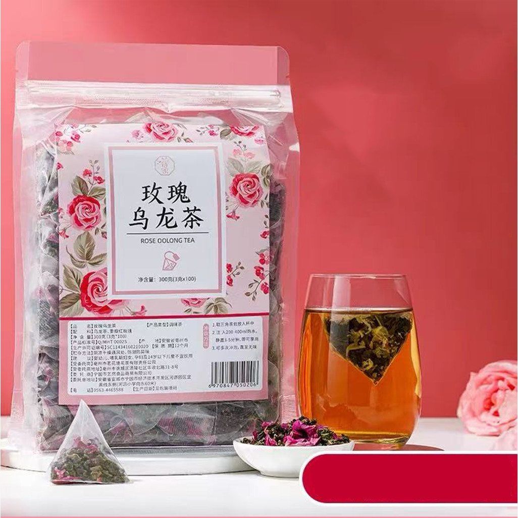 ☕️พร้อมส่ง☕️ชากุหลาบ หอมชาและกลิ่นกุหลาบอบแห้งจริงๆ ใบชากุหลาบแท้คัดคุณภาพ ชุ่มคอ และยังมีประโยชน์ต่อสุขภาพ กุหลาบ + ชาอู่หลง