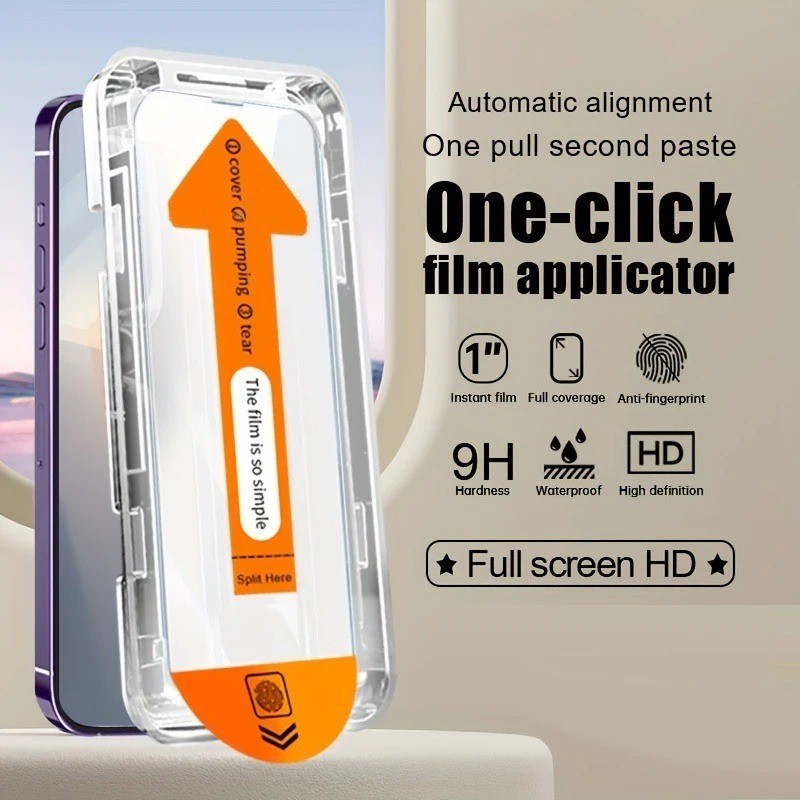 OPPO Reno 15F 14F 13F 12F 11F Reno 15 Pro Max 13 14 Pro ฝุ่นฟรีคลิกเดียวติดตั้งกระจกนิรภัยป้องกันหน้