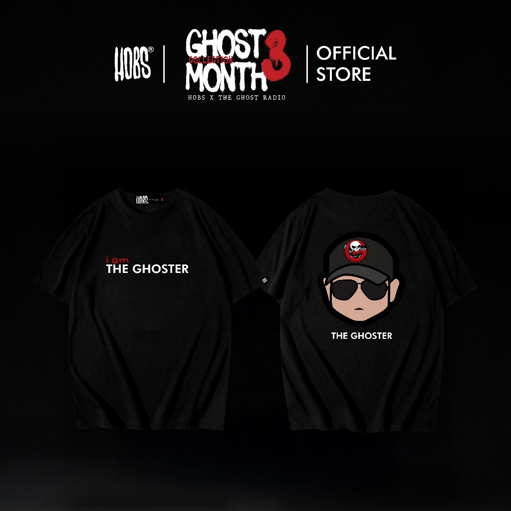 เสื้อยืด Hob x The Ghost Radio 3 | ซีรี่ส์ 13 Ghost | เดือนแห่งผี 3 | ผ้าฝ้าย 100%, เสื้อลำลอง unise