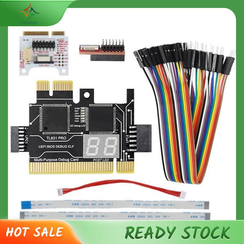 [luxiang.th] TL631 Pro การ์ดวินิจฉัย + การ์ดขยายการ์ดวินิจฉัยเมนบอร์ด PCI-E มัลติฟังก์ชั่นเครื่องวิเ