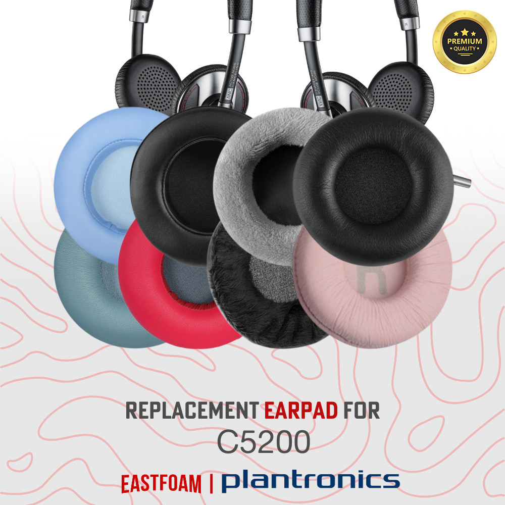 Earpad Ear Cushion Earcup Ear Pad Plantronics C5200 C 5200 C-5200 แผ่นโฟม