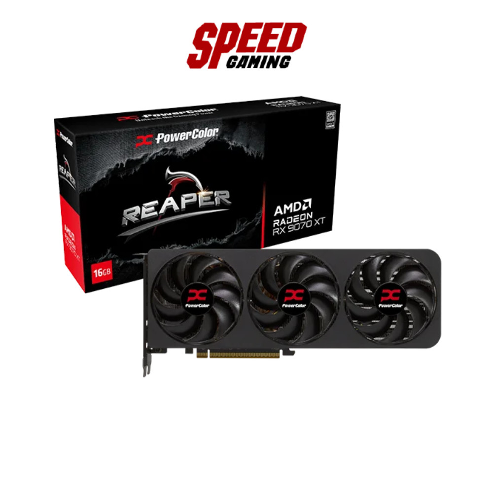 POWERCOLOR Reaper AMD Radeon™ RX 9070 XT 16GB GDDR6 | VGA Card (การ์ดจอ) | By Speed Gaming