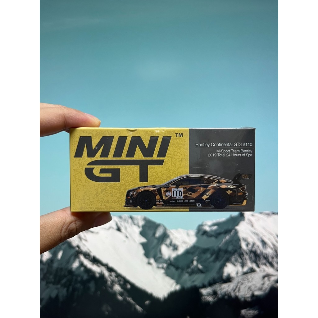 Mini minigt 199 Bentley Continental gt3 Spalt 24 ชั่วโมง#110 Golden Bentley Continental GT3 #110 ทีม
