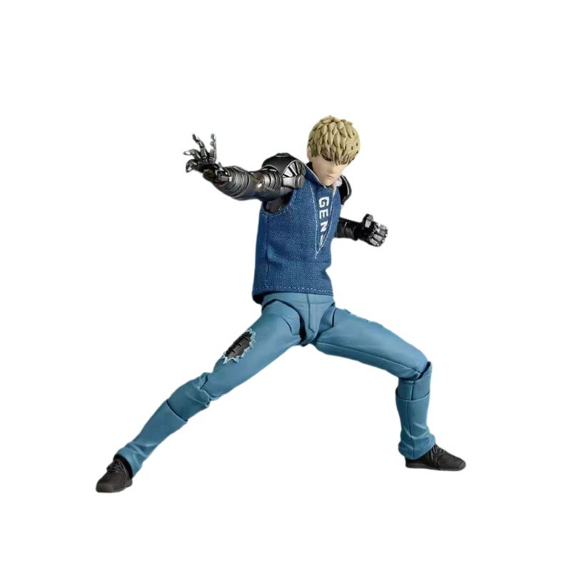 Kaiyodo Revoltech One Punch Man Genos Articulated Action Figure อะนิเมะ PVC ของเล่น