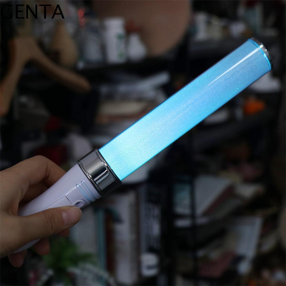 แท่งเรืองแสง GENTA, แท่งไฟ LED สีสันสดใสแบบสลับได้ 15 สี, อุปกรณ์เฉลิมฉลอง แท่งกระพริบสร้างสรรค์แบบพกพา คอนเสิร์ตปาร์ตี้