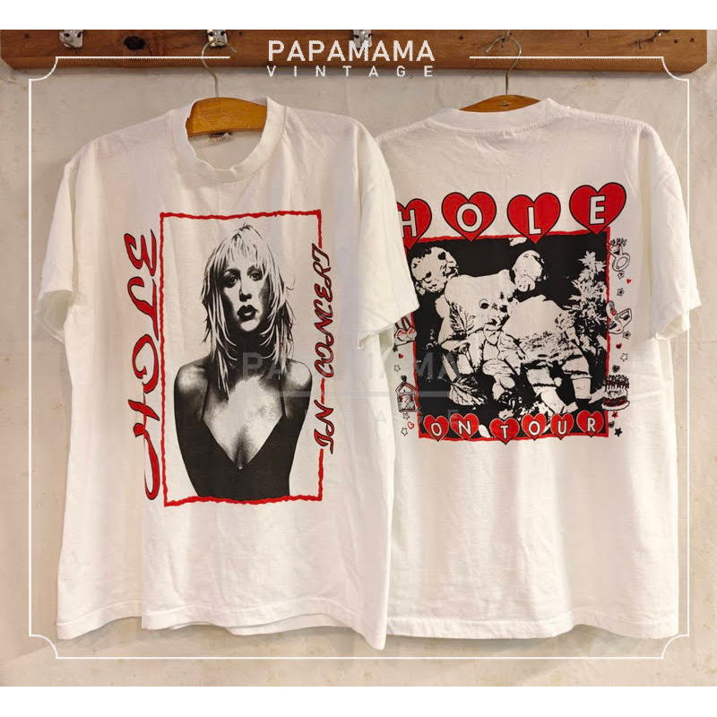 [ ล้านเสื้อ ] Hole Courtney  Love in concert on tour เสื้อวินเทจ เสื้อทัวร์