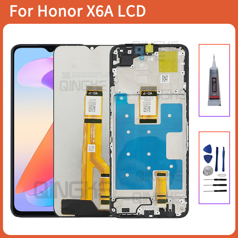 สําหรับ Honor X6a WDY-LX1 จอแสดงผล LCD Touch Screen Replacement Digitizer Assembly สําหรับ Honor X6a