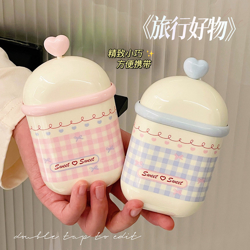 กล่องเก็บเครื่องสําอางคุณภาพสูงกล่องเก็บเครื่องสําอางเครื่องสําอาง High Yan Value Double Layer Lek S