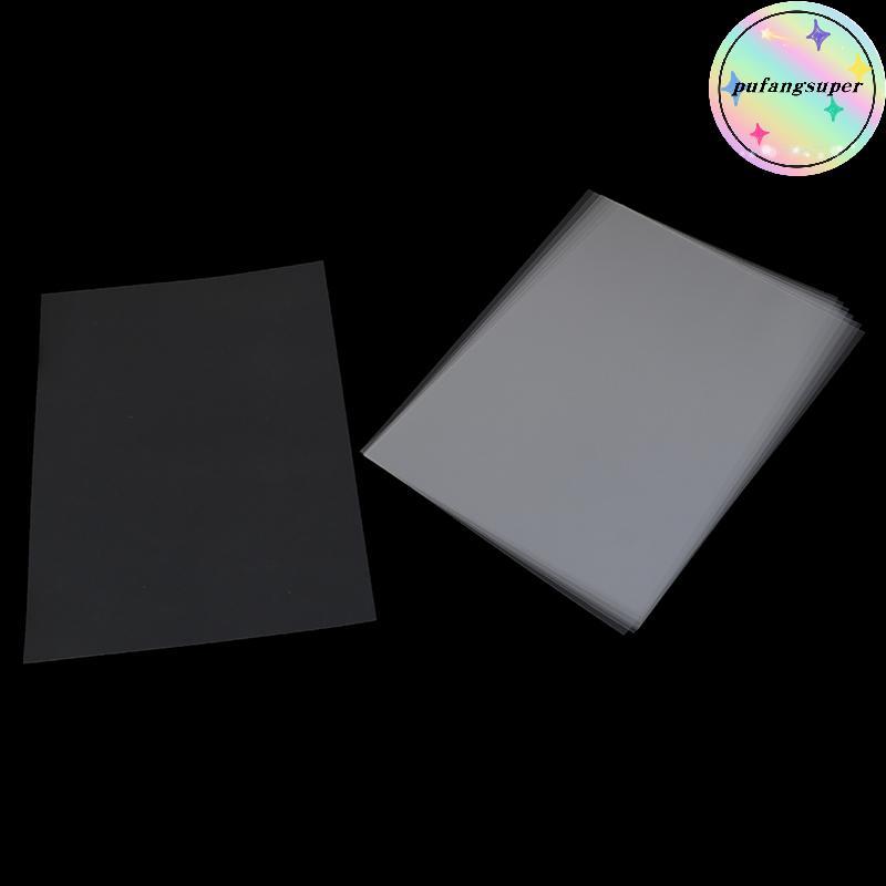 Pufangsuper 10 ชิ้น A4 Inkjet Laser Printing Transparency Film กระดาษถ่ายภาพ PCB Stencils TH