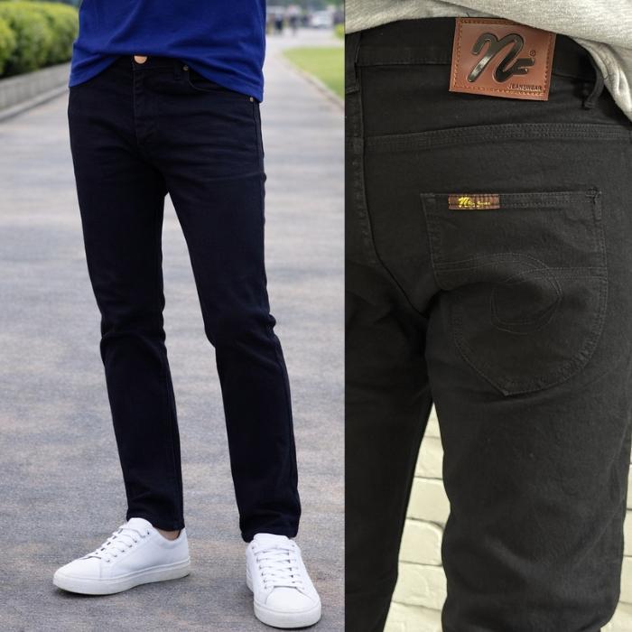 กางเกงยีนส์ผู้ชาย ทรงกระบอกเล็กผ้ายืด MF - 3สี (28-36)  Men Jeans (601/3) 1.1