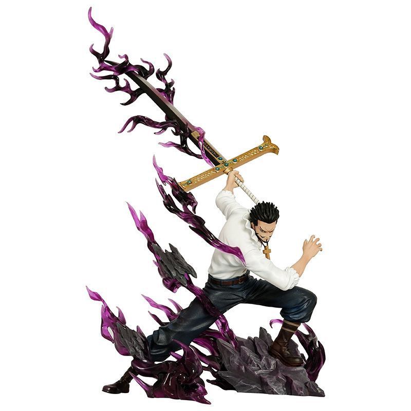 Tianhui Hawkeye 35 ซม.Mihawk Hawkeye One Piece อะนิเมะรูปเครื่องประดับของขวัญขายส่งการจัดส่ง