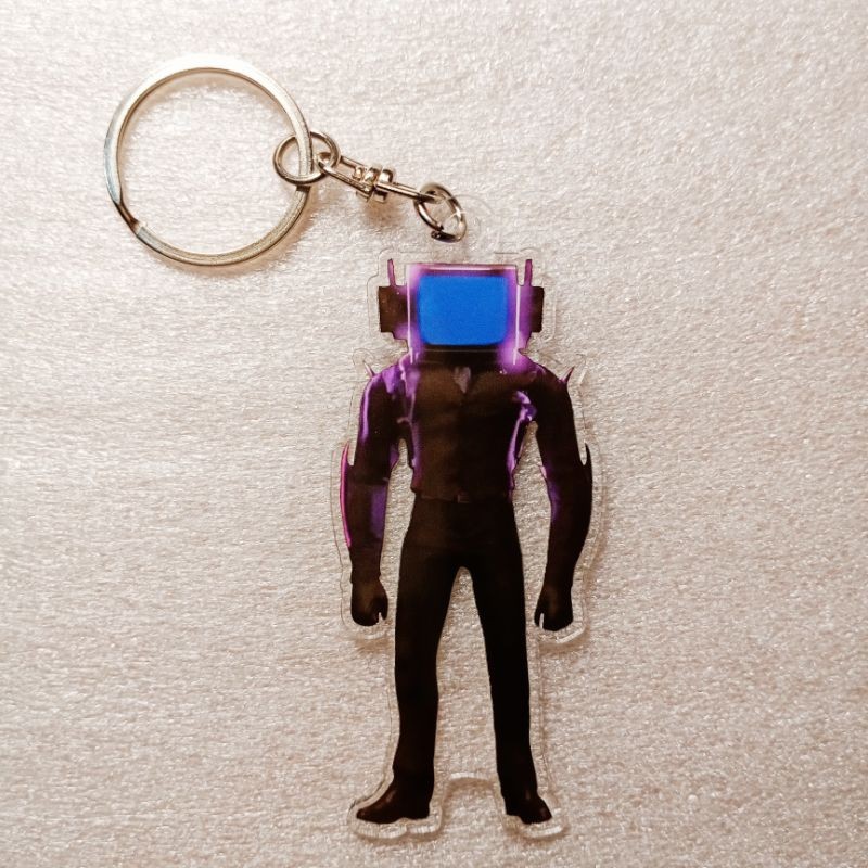 พวงกุญแจ Ganci ganungan kunci Energized TV MAN Skibidi Toilet