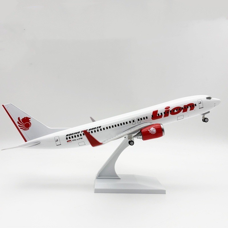30ซม.พร้อมขาตั้งลงจอด B737 โมเดลเครื่องบินสิงโตจําลองแบบคงที่