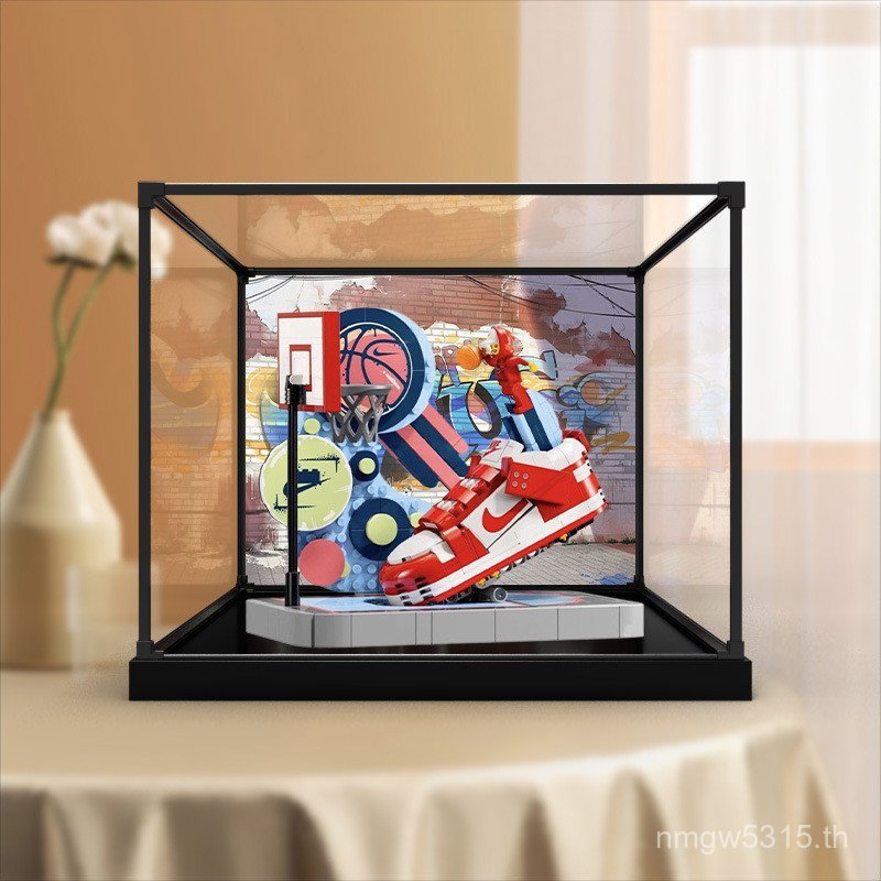 รูปเหมาะสําหรับป้องกันฝุ่นถนนจอแสดงผลสูง43021โปร่งใสเครื่องเล่นป้องกันฝุ่นเพลงบอลอะคริลิดังค์รุ่นกล่