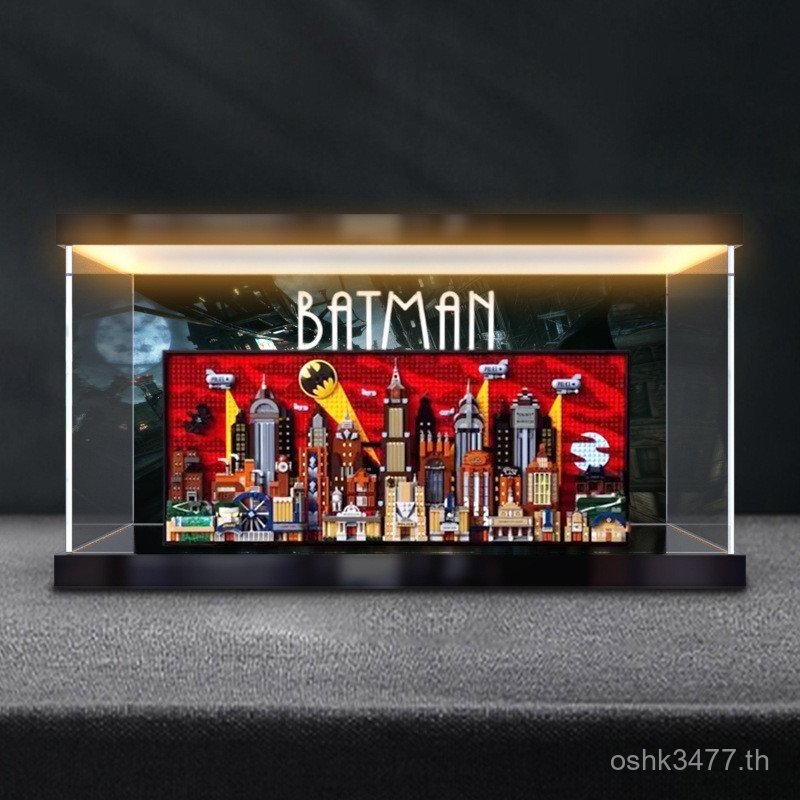 เหมาะสําหรับ Gaoshi Batman Light Box Animation รุ่น 76271 Lego อะคริลิคกล่องเก็บฝุ่น Tan Y7NX