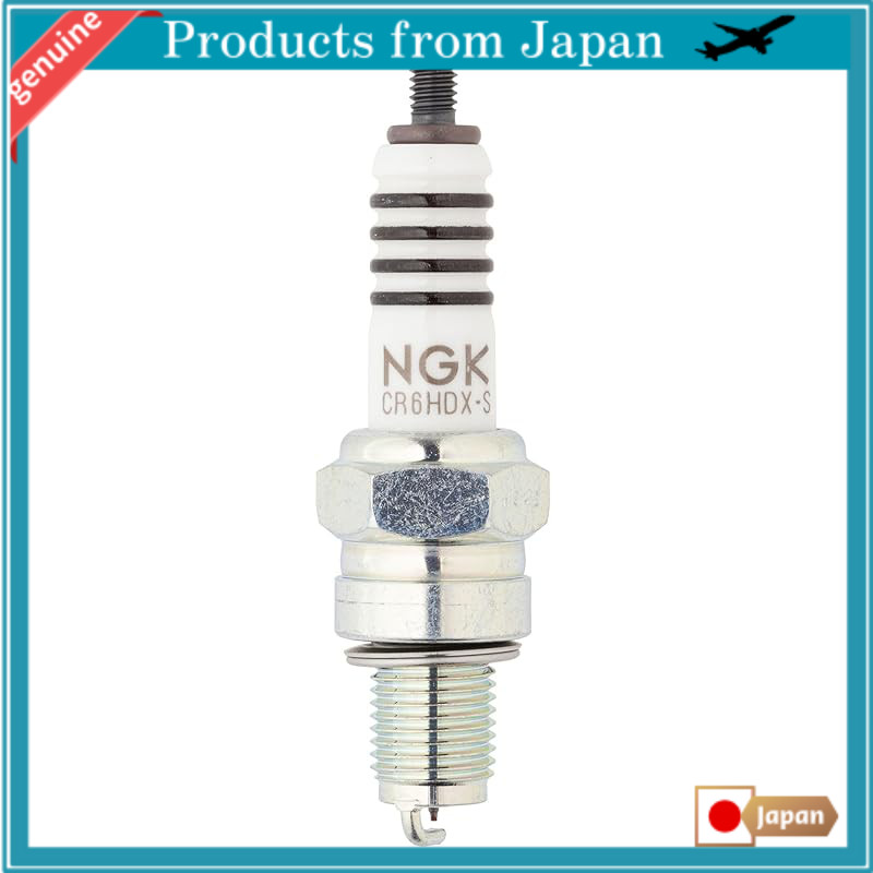 NGK (NGK Spark Plug Co., Ltd.) Spark Plug for Motorcycles MotoDX Plug [90708] Heat Range 6, Thread T
