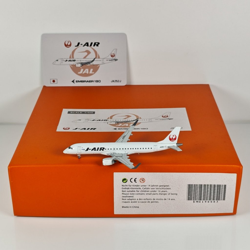 JC Wings EW4190003 1: 400 สายการบินญี่ปุ่น ERJ-190STD JA252J โลหะผสม