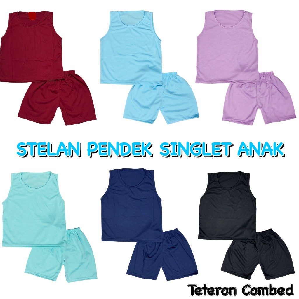 YEYA - PLAIN SINGLET SET สําหรับเสื้อยืดแขนสั้น