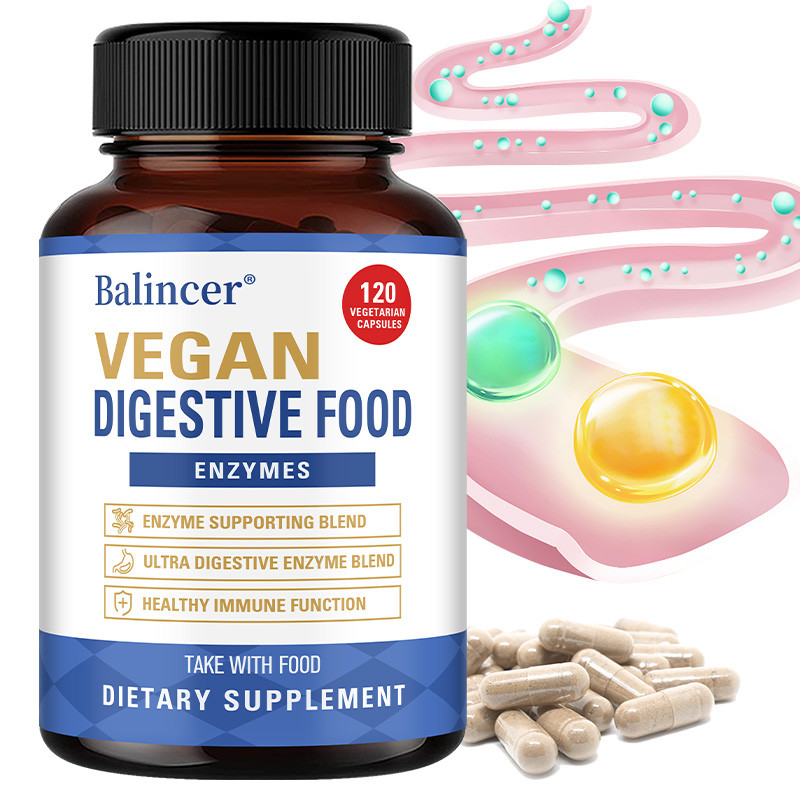 Balincer Vegan Digestive Enzyme Complex Capsules ช่วยย่อยอาหารเพื่อสุขภาพ