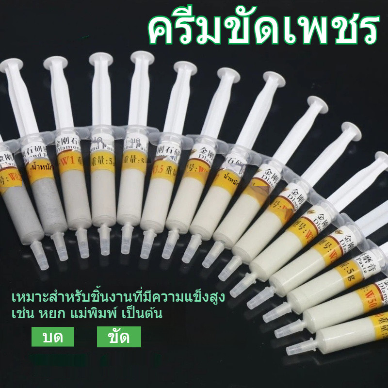 ครีมขัดเงา ใช้ขัดโลหะ หินอ่อน แม่พิมพ์ เครื่องประดับ และลบรอยขัดบนหน้าจอมือถือ ทำผิวเงาเป็นกระจก