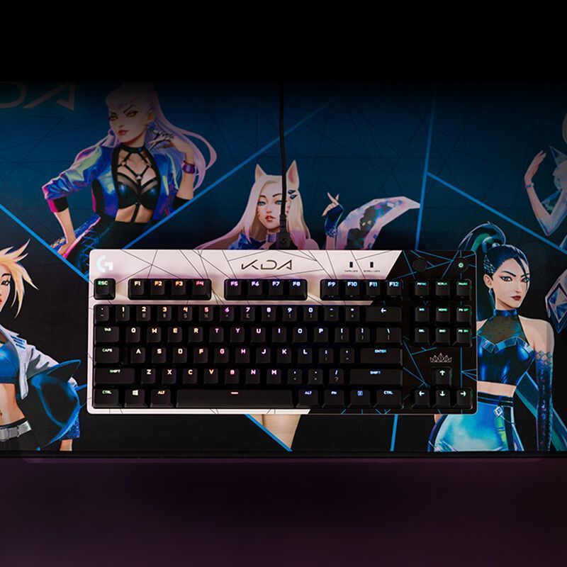 Controle Ps5 Replica [Logitech] G PRO KDA Limited Edition Mechanical Keyboard การเชื่อมต่อแบบมีสาย B