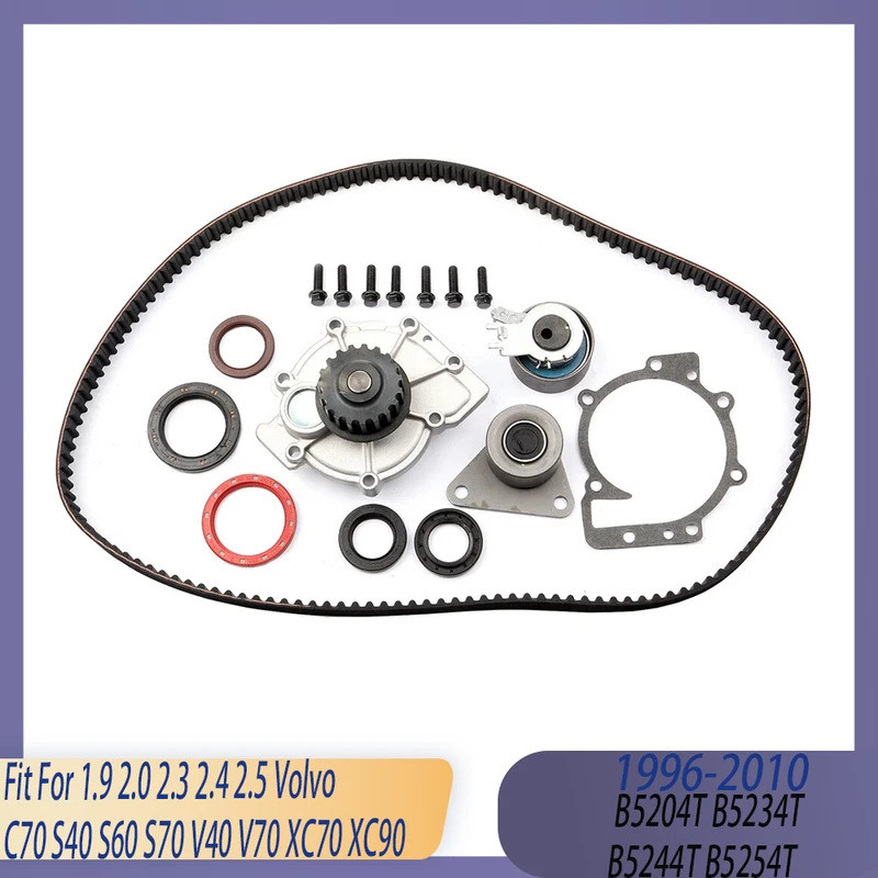 เครื่องยนต์ Timing Belt Tension Roller ปั๊มน้ําชุด Fit 1.9 2.0 2.3 2.4 2.5 96-10 GAS สําหรับ Volvo C