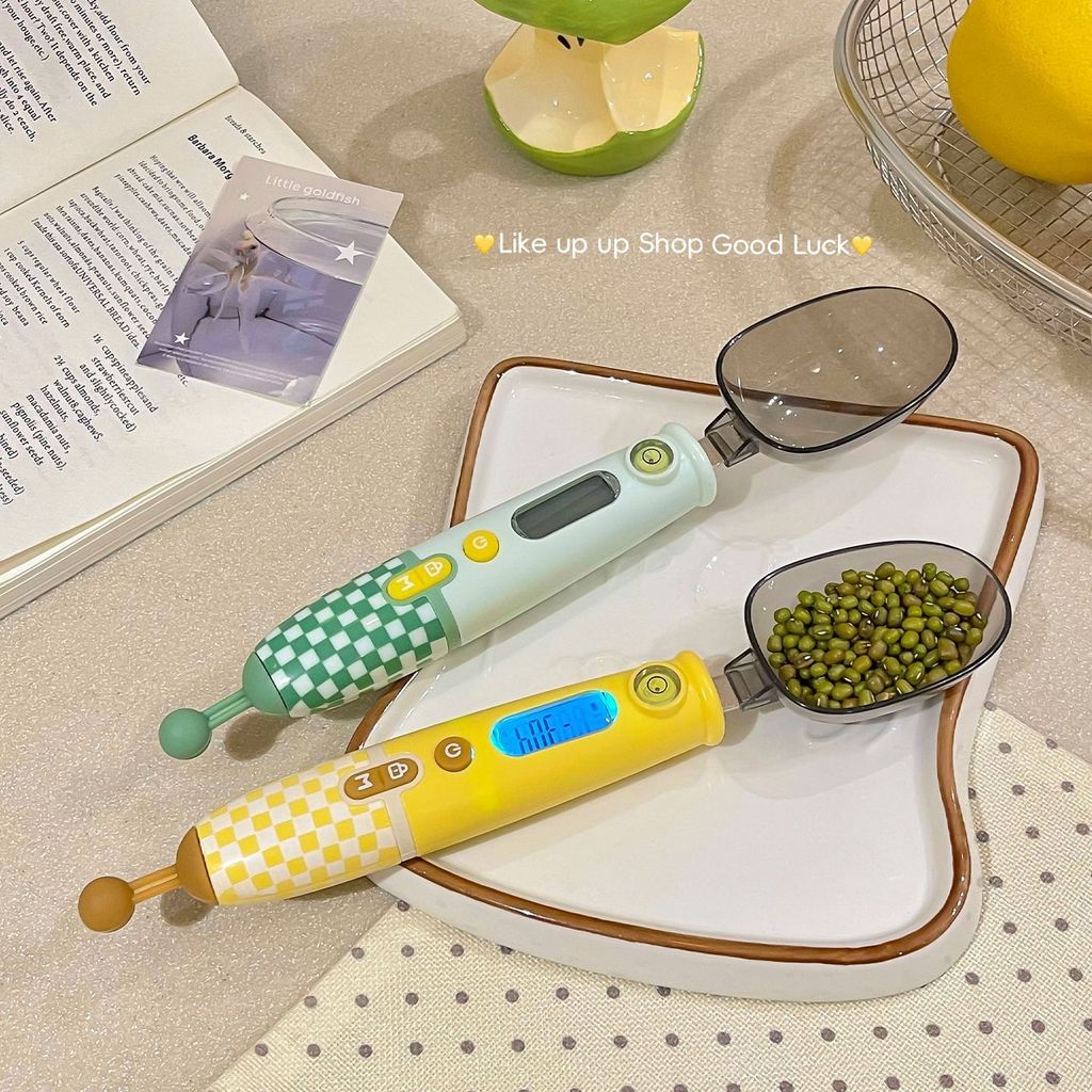 อิเล็กทรอนิกส์ขนาดช้อนตวงกรัมจํานวนขนาดช้อนตวงข้าวเด็กก๋วยเตี๋ยวอาหารเสริมทารกชั่งน้ําหนักนมผงชั่งน้