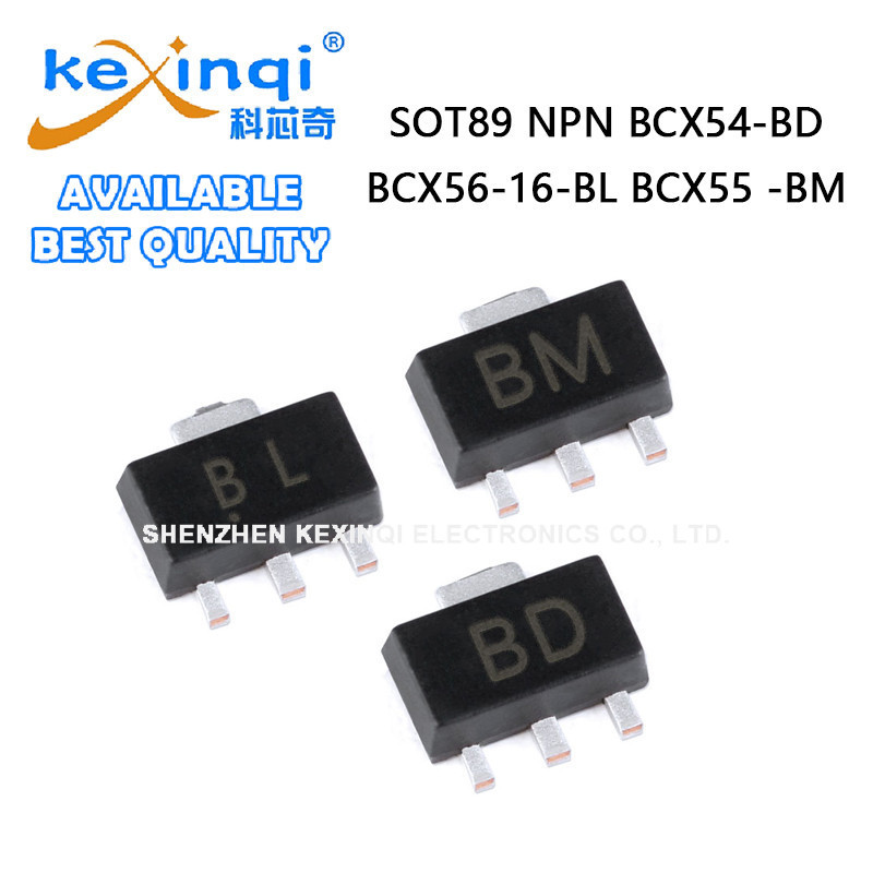 (5-20 ชิ้น) BCX54 BCX56-16 BCX55 BD BL BM SOT89 ไดโอด SMD NPN ทรานซิสเตอร์ใหม่เอี่ยม
