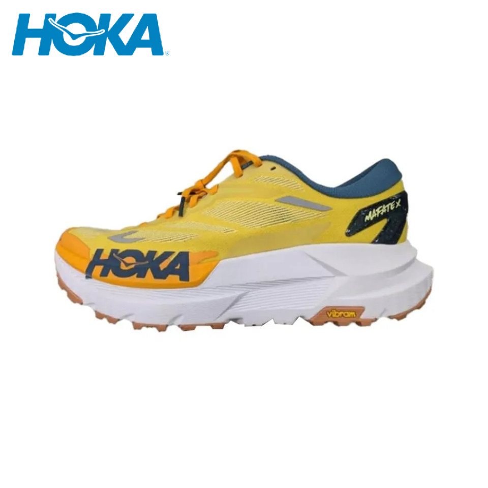 100%ของแท้ HOKA ONE ONE Mafate X 1161990-ZTM Yellow Unisex Sneakers