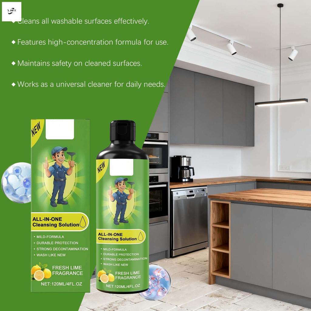 120ml Stubborn Grease & Grime Remover น้ํายาทําความสะอาดอเนกประสงค์สําหรับห้องครัวและห้องน้ํา